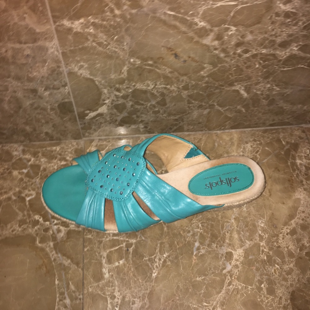 Turquoise sorta blue slip one